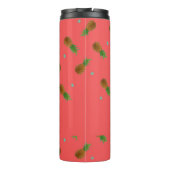 Ananas auf rosa thermosbecher (Rückseite)