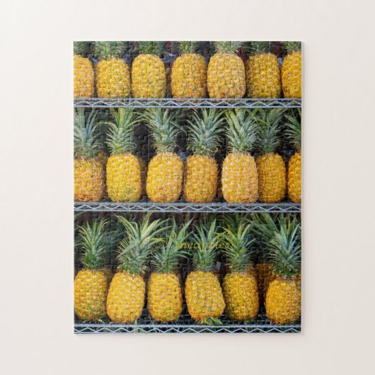 Ananas auf Shelf Fruchtfotografie mit benutzerdefi Puzzle (Vertikal)