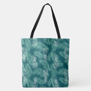 Ananas auf Türkis Tasche