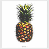 Ananas Aufkleber (Blatt)