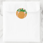 Ananas-Aufkleber Runder Aufkleber (Tasche)