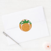 Ananas-Aufkleber Runder Aufkleber (Umschlag)