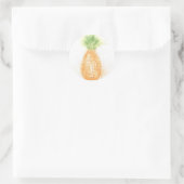 Ananas-Aufkleber Runder Aufkleber (Tasche)