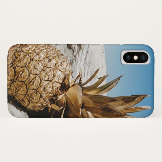 Ananas aus Gold am Strand Case-Mate iPhone Hülle (Rückseite (Horizontal))