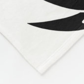 Ananas aus Gold: Von Hand Gezeichnet Weiß nahtlos. Fleecedecke (Ecke)