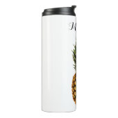 Ananas aus individuelle Name liebt die thermische Thermosbecher (Nach links gedreht)