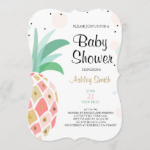 Ananas Baby Dusche Einladung Tropical Bridal