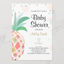 Ananas Baby Dusche Einladung Tropical Bridal