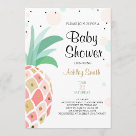 Ananas Baby Dusche Einladung Tropical Bridal