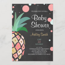 Ananas Baby Dusche Einladung Tropical Bridal