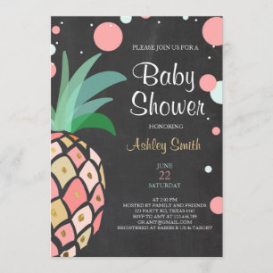 Ananas Baby Dusche Einladung Tropical Bridal