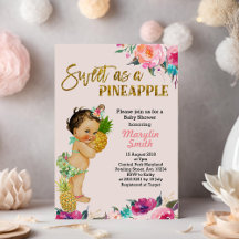 Ananas Baby Shower Einladung Tropical