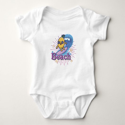 Ananas Baby Strampler (Vorderseite)
