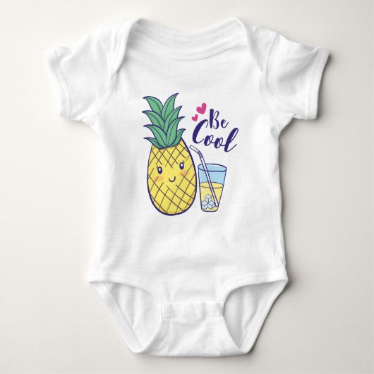 Ananas Baby Strampler (Vorderseite)