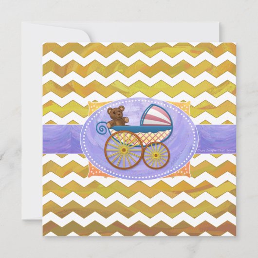 Ananas Baby Stuff Einladung (Vorderseite)