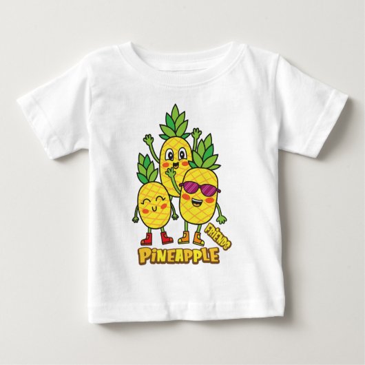 Ananas Baby T-shirt (Vorderseite)