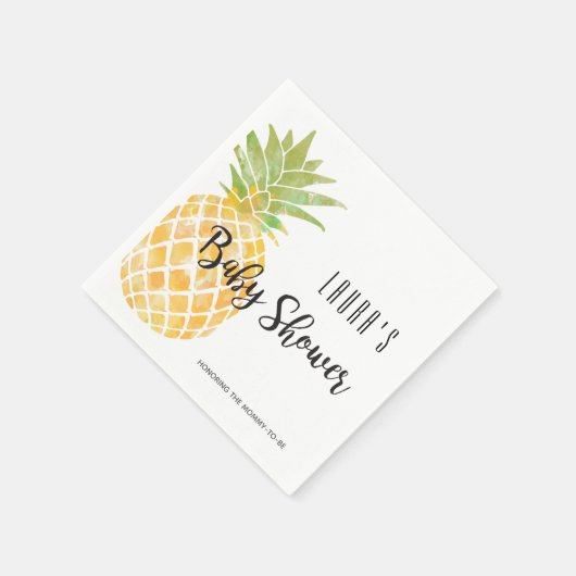 Ananas | Babydusche Serviette (Ecke)