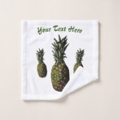 Ananas-Badehandtücher, Waschtuch Badhandtuch Set (Waschlappen)