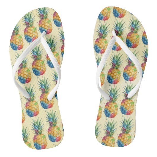 Ananas Badesandalen (Fußbett)