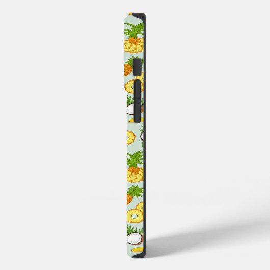 Ananas Bananen und Kokosnüsse Insel Vibes Case-Mate iPhone Hülle (Rückseite / Links)