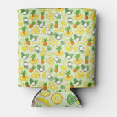 Ananas Bananen und Kokosnüsse Insel Vibes Dosenkühler (Vorderseite)
