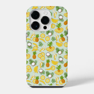 Ananas Bananen und Kokosnüsse Insel Vibes iPhone 14 Pro Hülle