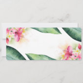 Ananas Beach Boarding Pass Ticket Brautparty Einladung (Rückseite)