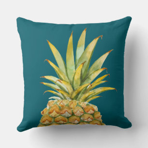 Ananas Beach House Hunter Green reversible Kissen
