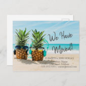Ananas Beach Moving Ankündigungspostkarte (Vorne/Hinten)