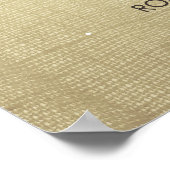 Ananas Beach Palms Wedding Willkommenszeichen Poster (Ecke)