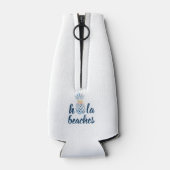 Ananas Beach Urlaub maßgeschneidert Flaschenkühler (Rückseite)