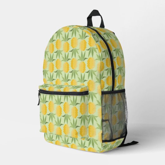 Ananas Bedruckter Rucksack (Rückseitige Ecke Rechts)