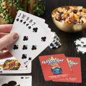 Ananas Begrüßen Sie benutzerdefinierte Textspielka Spielkarten (In Situ)