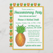 Ananas Begrüßung Open House Party in Einladung (Vorne/Hinten)