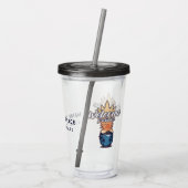 Ananas Begrüßung von benutzerdefinierten Texttumor Acryltrinkbecher (Rückseite)