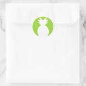 Ananas Begrüßungsgrafik Runder Aufkleber (Tasche)