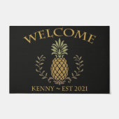 Ananas-Begrüßungsmatte, Tropenmatte Fußmatte (Vorderseite)