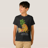Ananas Belongs auf Pizza Lover Funny Food Pub T-Shirt (Vorne ganz)