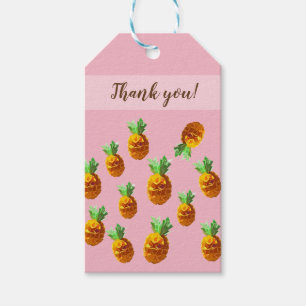 Ananas benutzerdefinierte Begleifungstags Geschenkanhänger