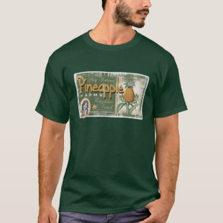 Ananas bewirtschaftet dunkles Kleid T-Shirt