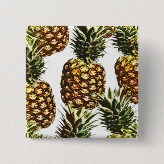 Ananas (BGC anpassbar) Button (Vorderseite)