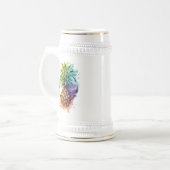 Ananas Bierglas (Vorderseite Links)