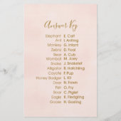 Ananas Bläschen Baby Dusche Tierspiel (Rückseite)