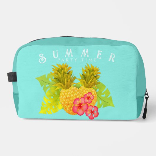 Ananas Blue Waschbeutel (Vorderseite)