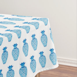Ananas Blue & White Ginger Jar Tischdecke