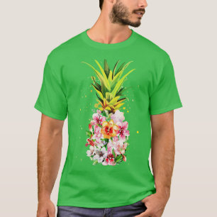 Ananas-Blume Aloha Beach Hawaii Hawaiian T-Shirt