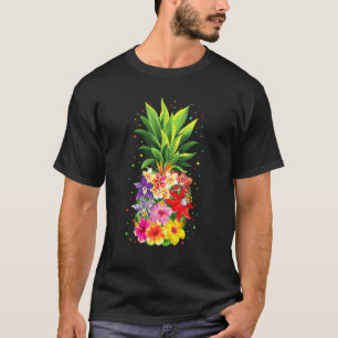 Ananas-Blume Aloha Hawaii Vintag Hawaiian Fl T-Shirt