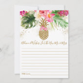 Ananas Blumenratgeber Brautparty Einladung (Vorderseite)