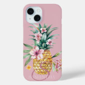 Ananas-Blütenpink Case-Mate iPhone Hülle (Rückseite)
