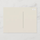 Ananas Boarding Pass Ticket Save the Date Ankündigungspostkarte (Rückseite)